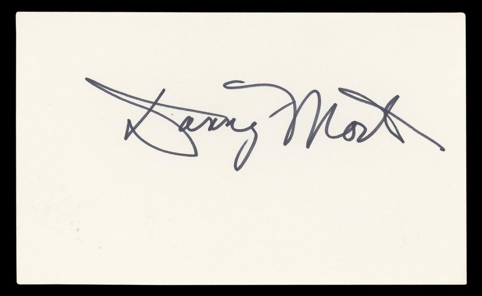 Don Most Happy Days Authentic Signed 3x5 Index Card Autographed BAS #BL96798