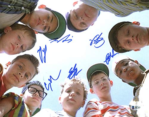 The Sandlot (6) Guiry, Leopardi, Adams +3 Signed 11x14 Photo BAS Witnessed 5