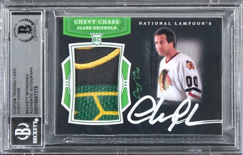 Chevy Chase Christmas Vacation Signed Relic Card One of One BAS Slab #16567376