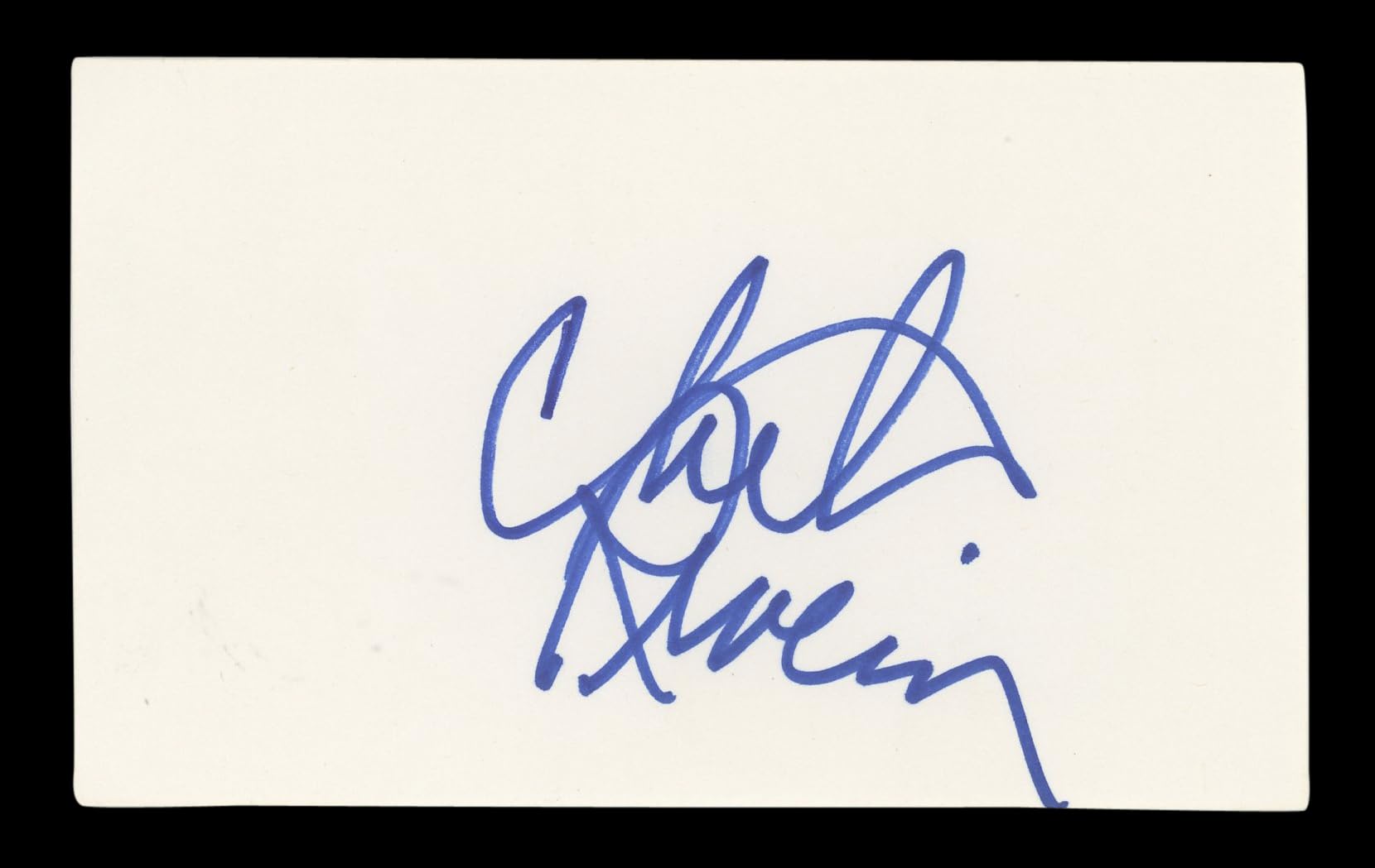 Chita Rivera Chicago Authentic Signed 3x5 Index Card Autographed BAS #AD70256
