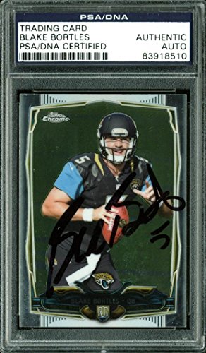 Jaguars Blake Bortles Signed Card 2014 Topps RC #187 PSA/DNA Slabbed #83918510