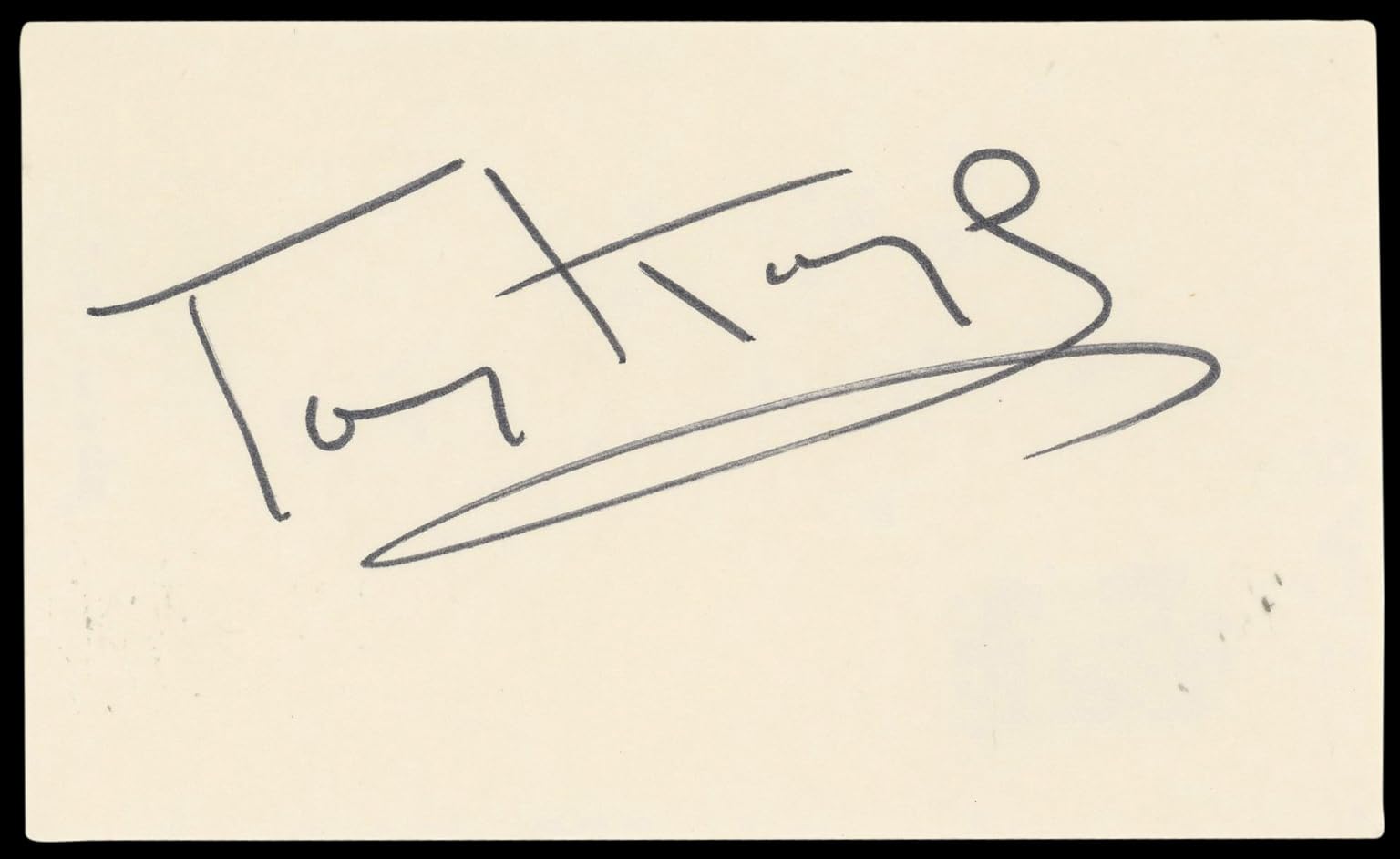 Tony Kaye American History X Authentic Signed 3x5 Index Card BAS #BN89406