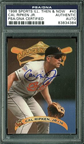 Orioles Cal Ripken Jr. Signed Card 1998 Sports Illustrated #40 PSA/DNA Slabbed