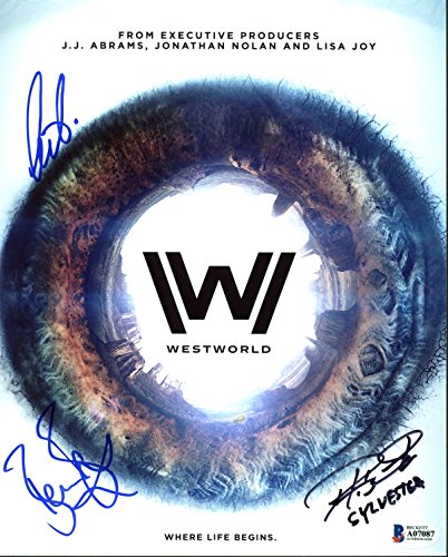 Westworld (Barnes, Sarafyan & Slocum) Authentic Signed 8X10 Photo BAS #A07087