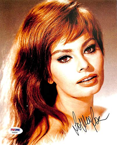 Sophia Loren Sexy Authentic Signed 8x10 Photo Autographed PSA/DNA #AA82581
