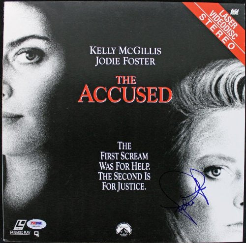 Jodie Foster The Accused Authentic Signed Laserdisc Cover PSA/DNA #J00678