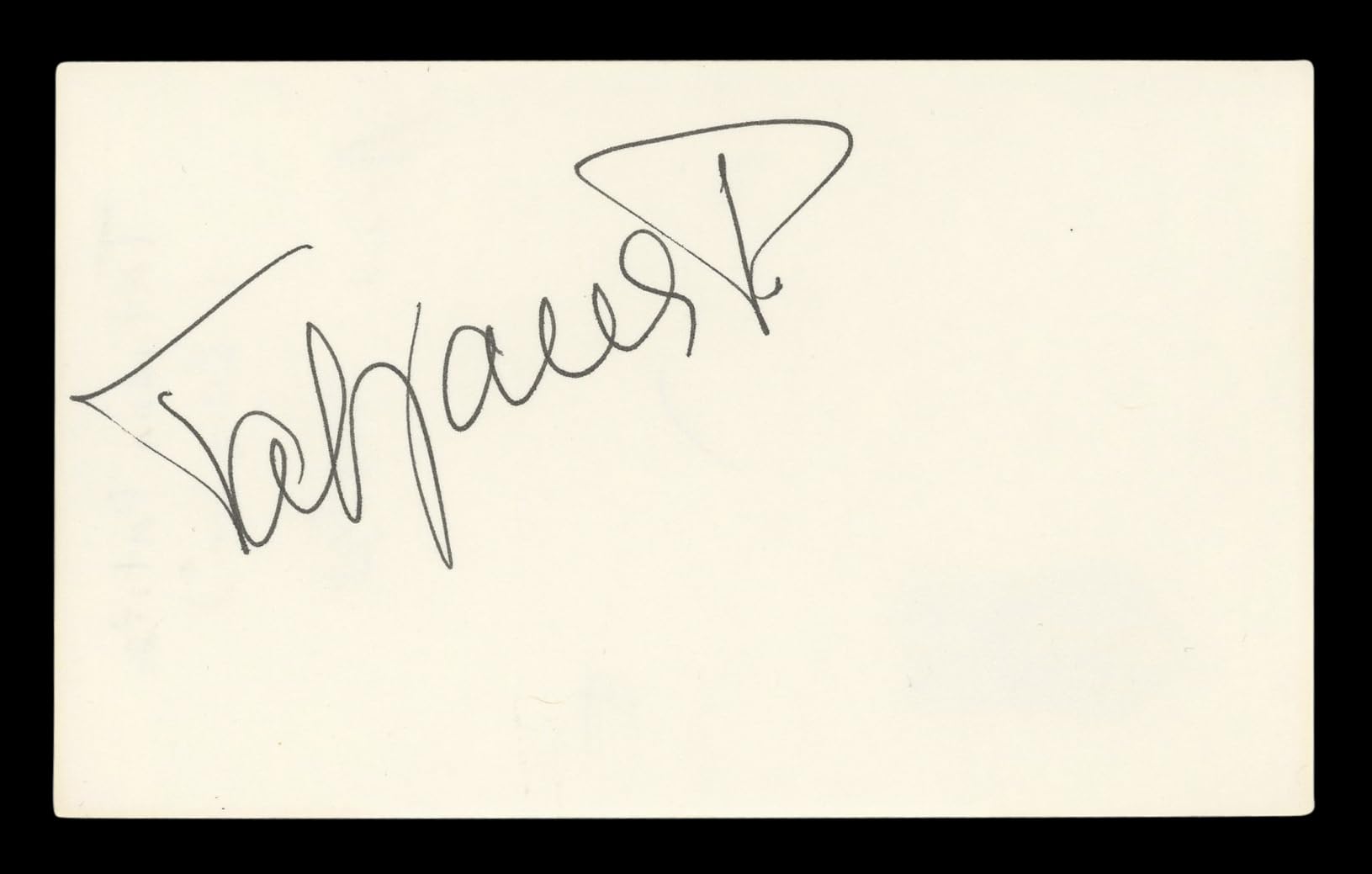 Tatjana Patitz Model Authentic Signed 3x5 Index Card Autographed BAS #BL96513