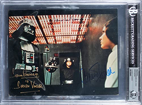 Star Wars (3) Fisher, Jones, & Prowse Authentic Signed 8x10 Photo BAS Slabbed