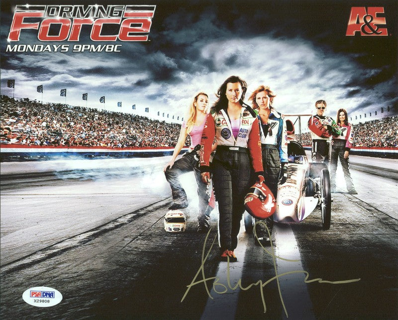 Ashley Force NHRA Drag Racing Signed Authentic 8X10 Photo PSA/DNA #X29808