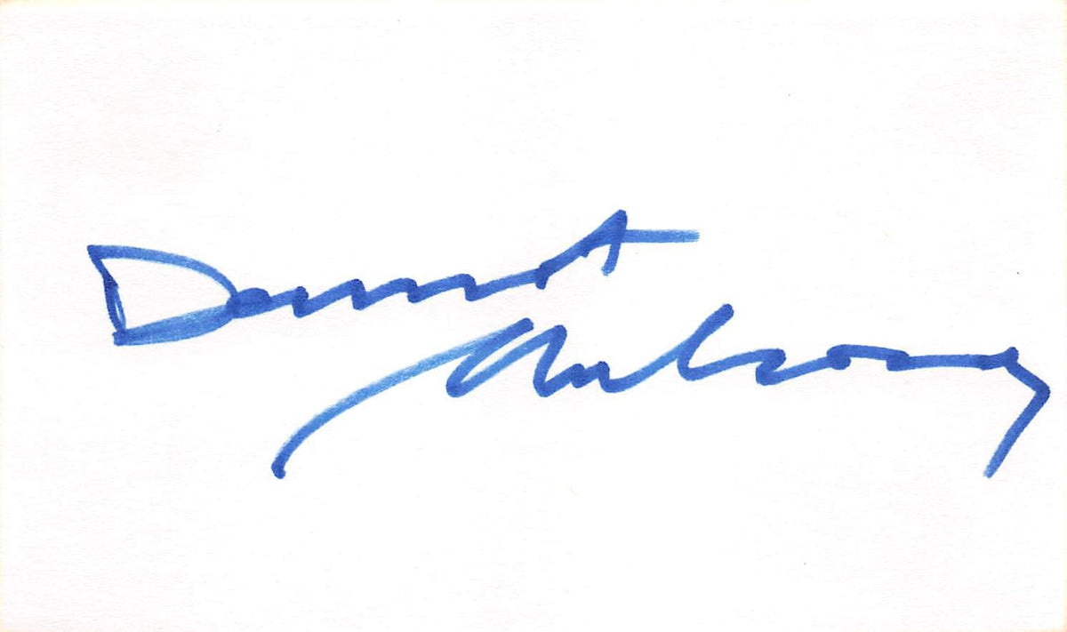Dermot Mulroney My Best Friend's Wedding Signed 3x5 Index Card BAS #BL96319