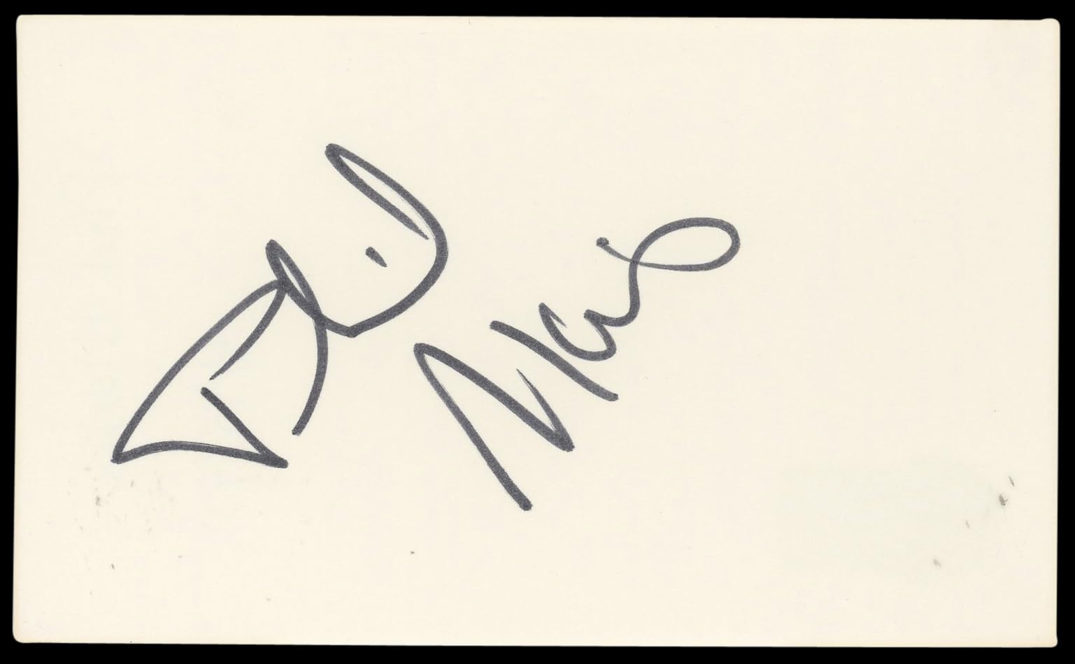 Phil Morris Meet the Spartans Authentic Signed 3x5 Index Card BAS #BN89115