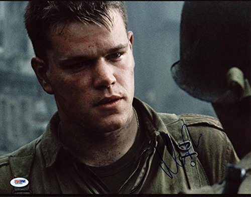 Matt Damon Saving Private Ryan Signed Authentic 11X14 Photo PSA/DNA #X31055