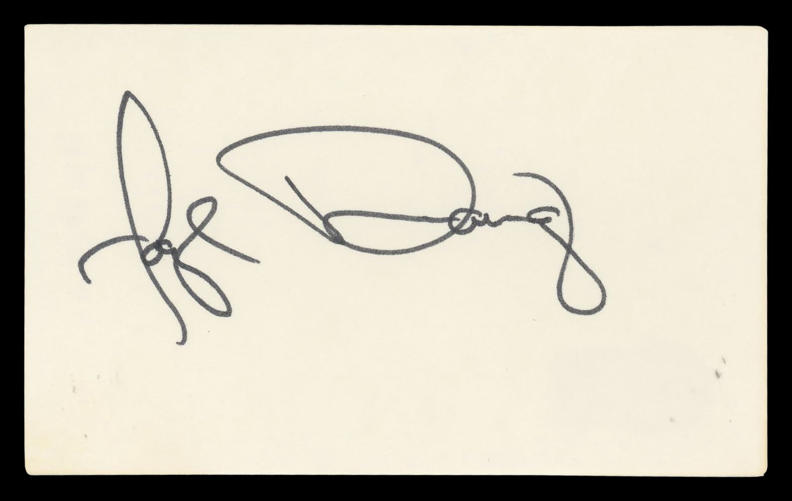 Faye Dunaway Bonnie & Clyde Authentic Signed 3x5 Index Card BAS #BN06470