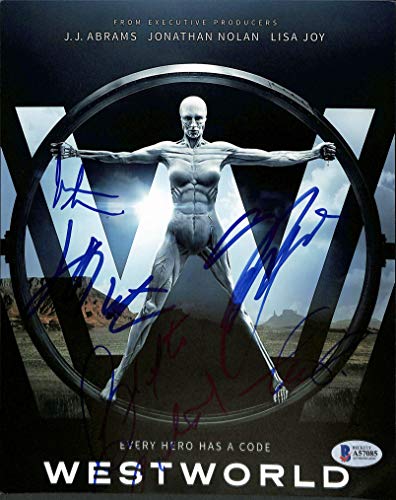 Westworld (5) Wright, Sarafyan, Woodward +2 Signed 8x10 Photo BAS #A57085