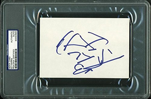 Ed Harris Authentic Signed 4X6 Index Card Autographed PSA/DNA Slabbed