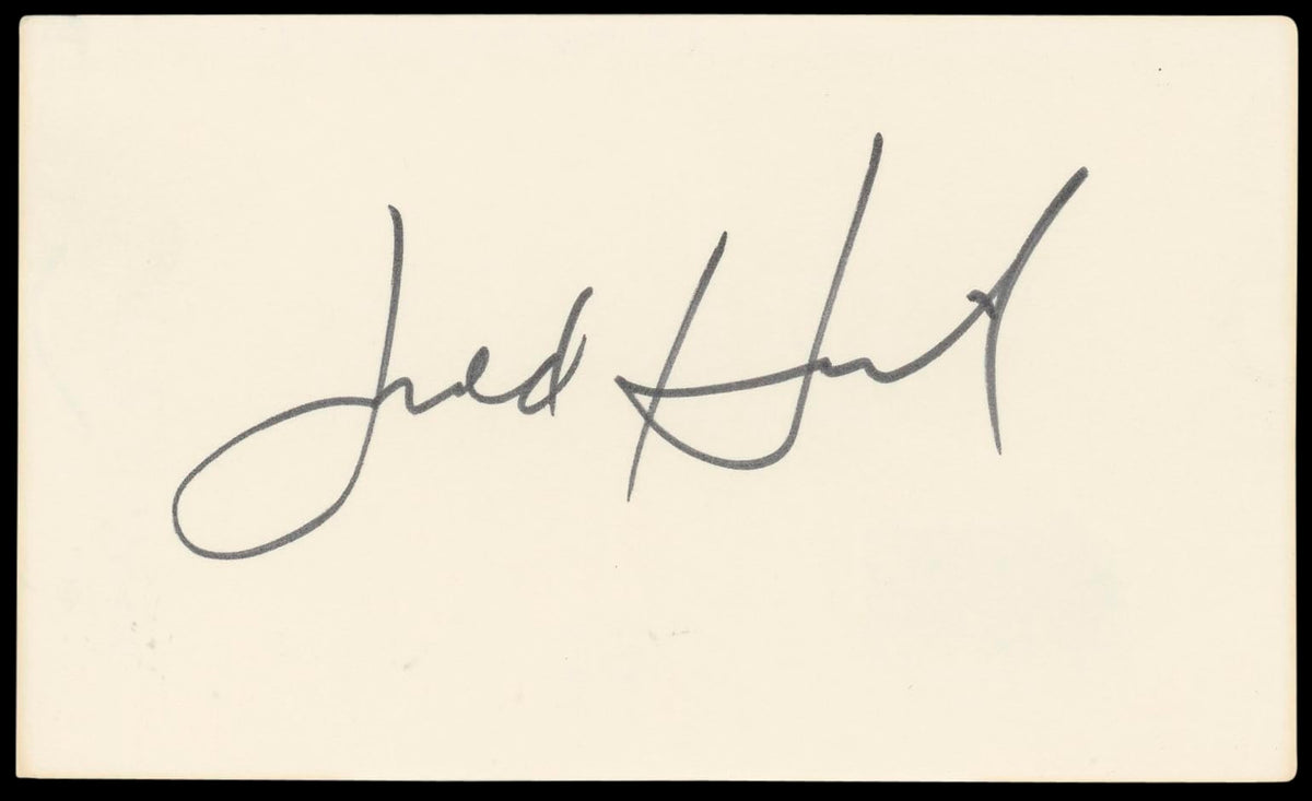 Judd Hirsch Independence Day Authentic Signed 3x5 Index Card BAS #BL98620
