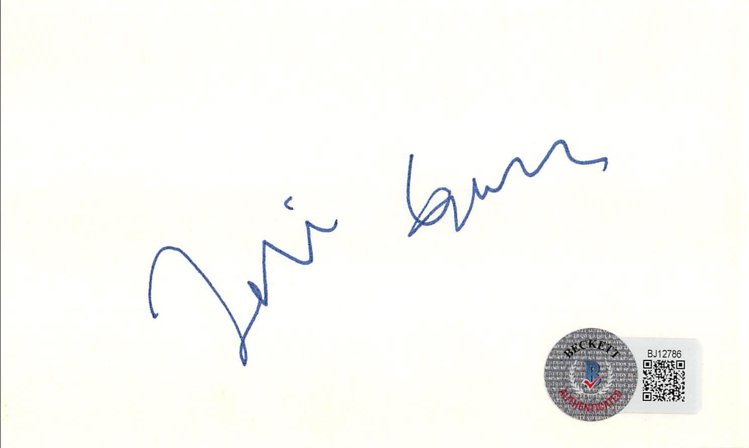 Teri Garr Young Frankenstein Authentic Signed 3x5 Index Card BAS #BJ12786