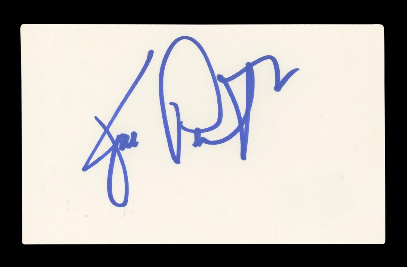 Joe Pantoliano The Sopranos Authentic Signed 3x5 Index Card BAS #BL96445