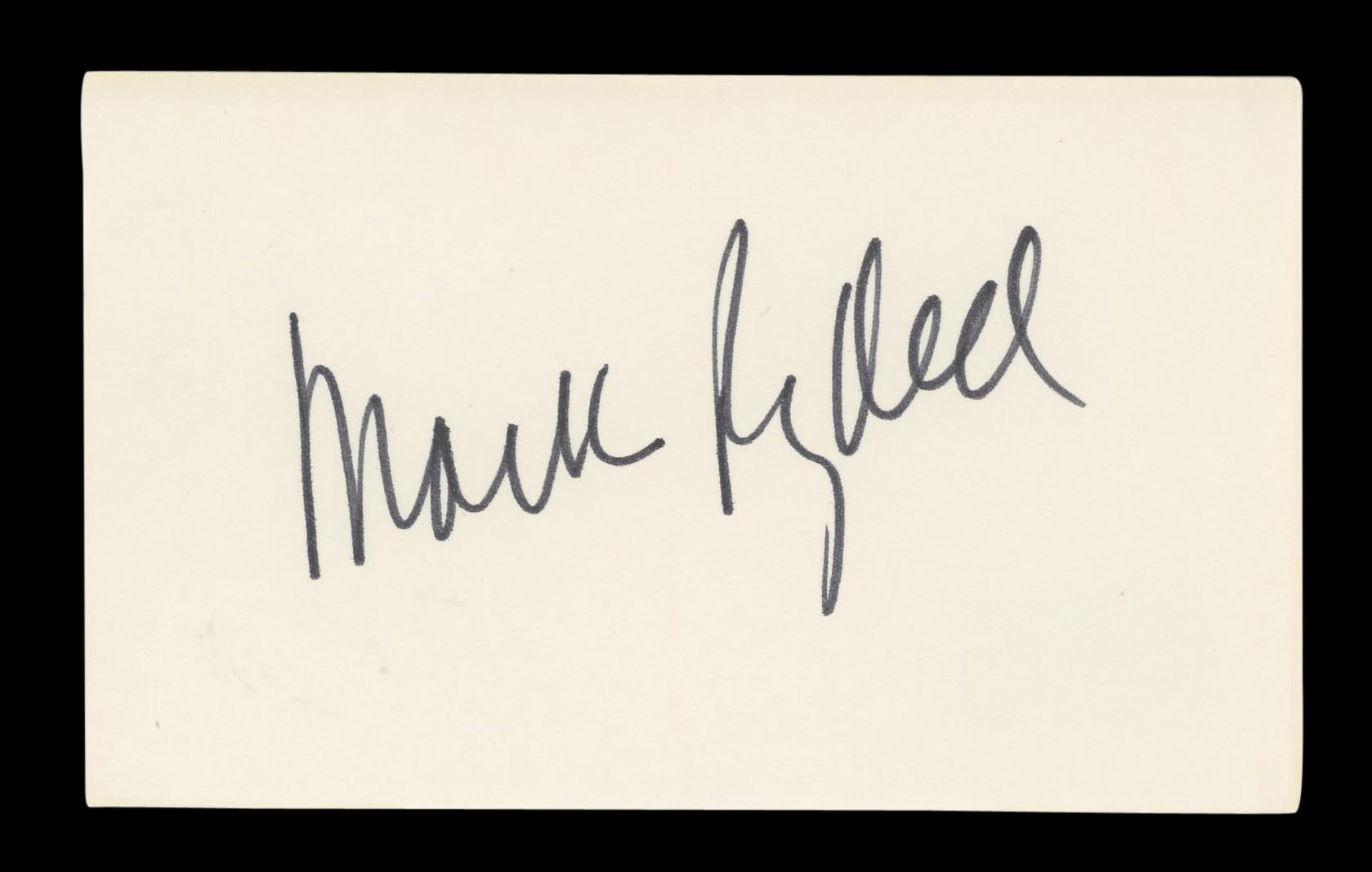 Mark Rydell On Golden Pond Signed 3x5 Index Card Autographed BAS #AD70231