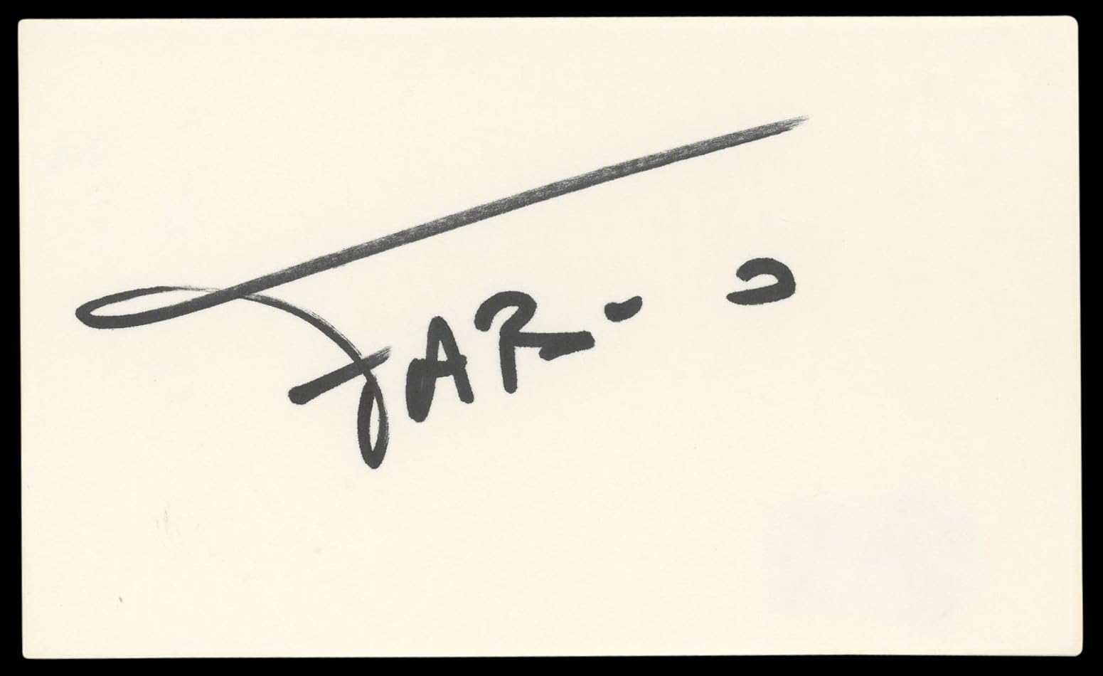 Fabio Lanzoni Dude Where's My Car? Authentic Signed 3x5 Index Card BAS #BM56950