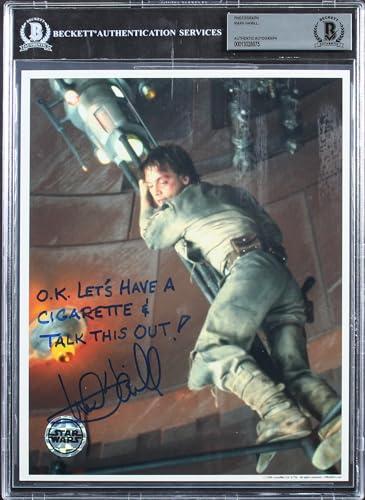 Mark Hamill Star Wars The Empire Strikes Back Signed 8x10 Photo BAS Slabbed 1