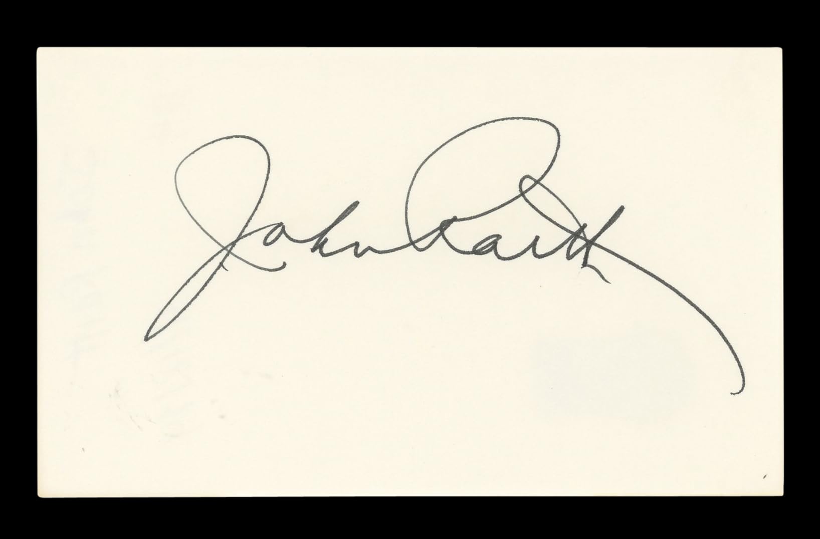 John Raitt 3rd Rock From The Sun Signed 3x5 Index Card Autographed BAS #AD70275
