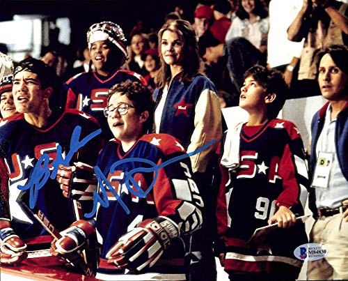 Mike Doherty & Brandon Adams The Mighty Ducks Signed 8x10 Photo BAS Witnessed