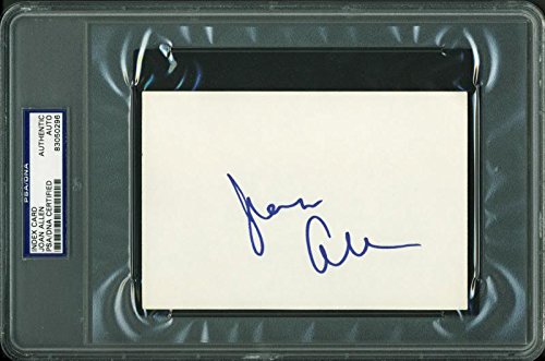 Joan Allen Authentic Signed 4X6 Index Card Autographed PSA/DNA Slabbed 2