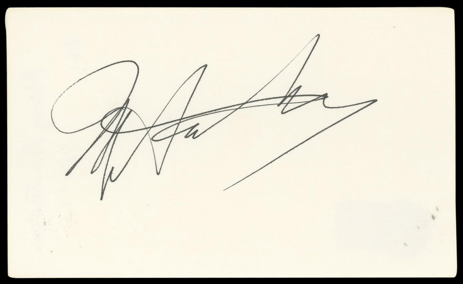 Morey Amsterdam The Dick Van Dyke Show Signed 3x5 Index Card BAS #BN89108