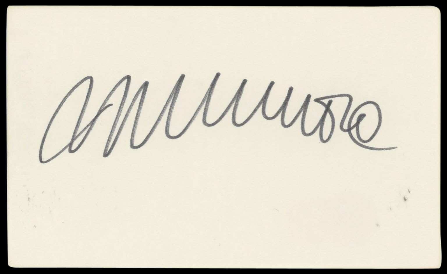 Michael Moore Bowling For Columbine Authentic Signed 3x5 Index Card BAS #BN89395