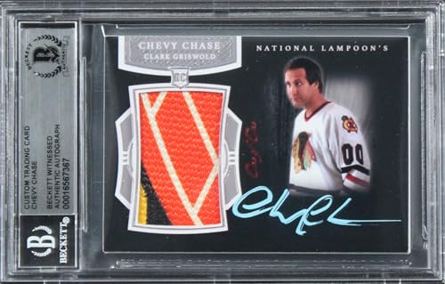 Chevy Chase Christmas Vacation Signed Relic Card One of One BAS Slab #16567367