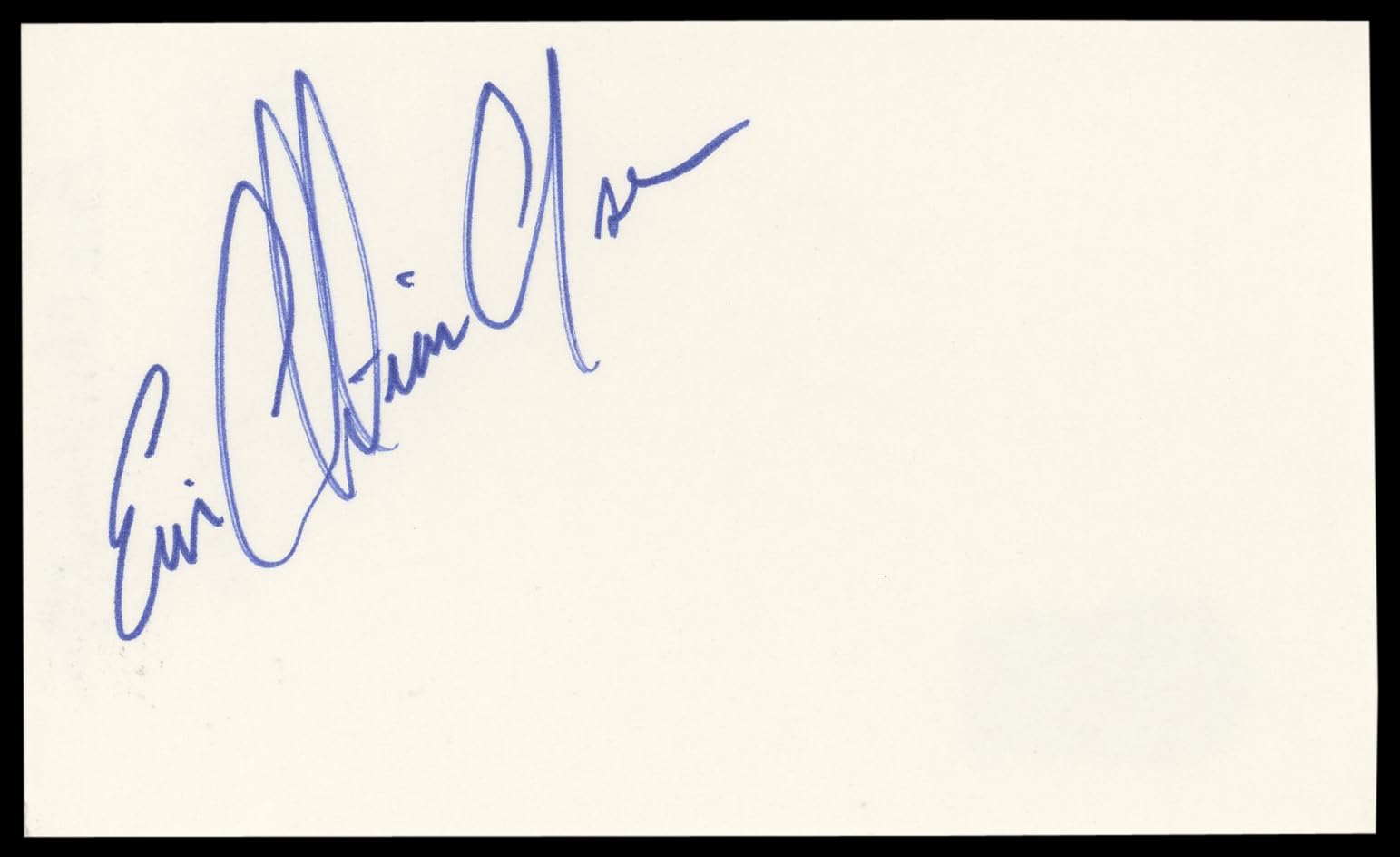 Eric Christian Olsen NCIS: Los Angeles Signed 3x5 Index Card BAS #BL98834