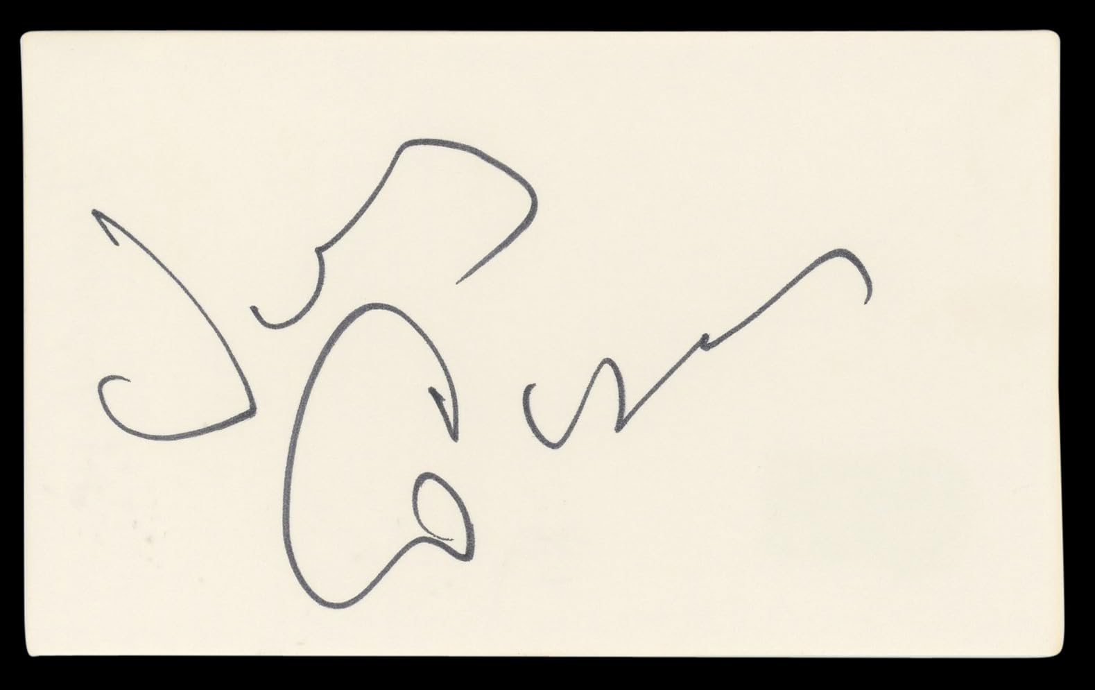 James Coburn The Magnificent Seven Authentic Signed 3x5 Index Card BAS #BL98490