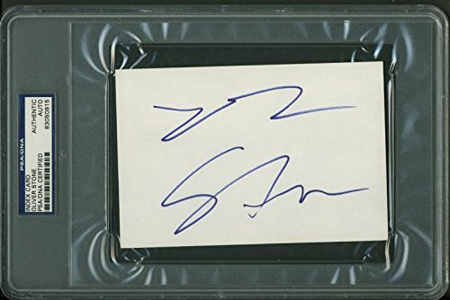 Oliver Stone Authentic Signed 4X6 Index Card Autographed PSA Slabbed #83050915