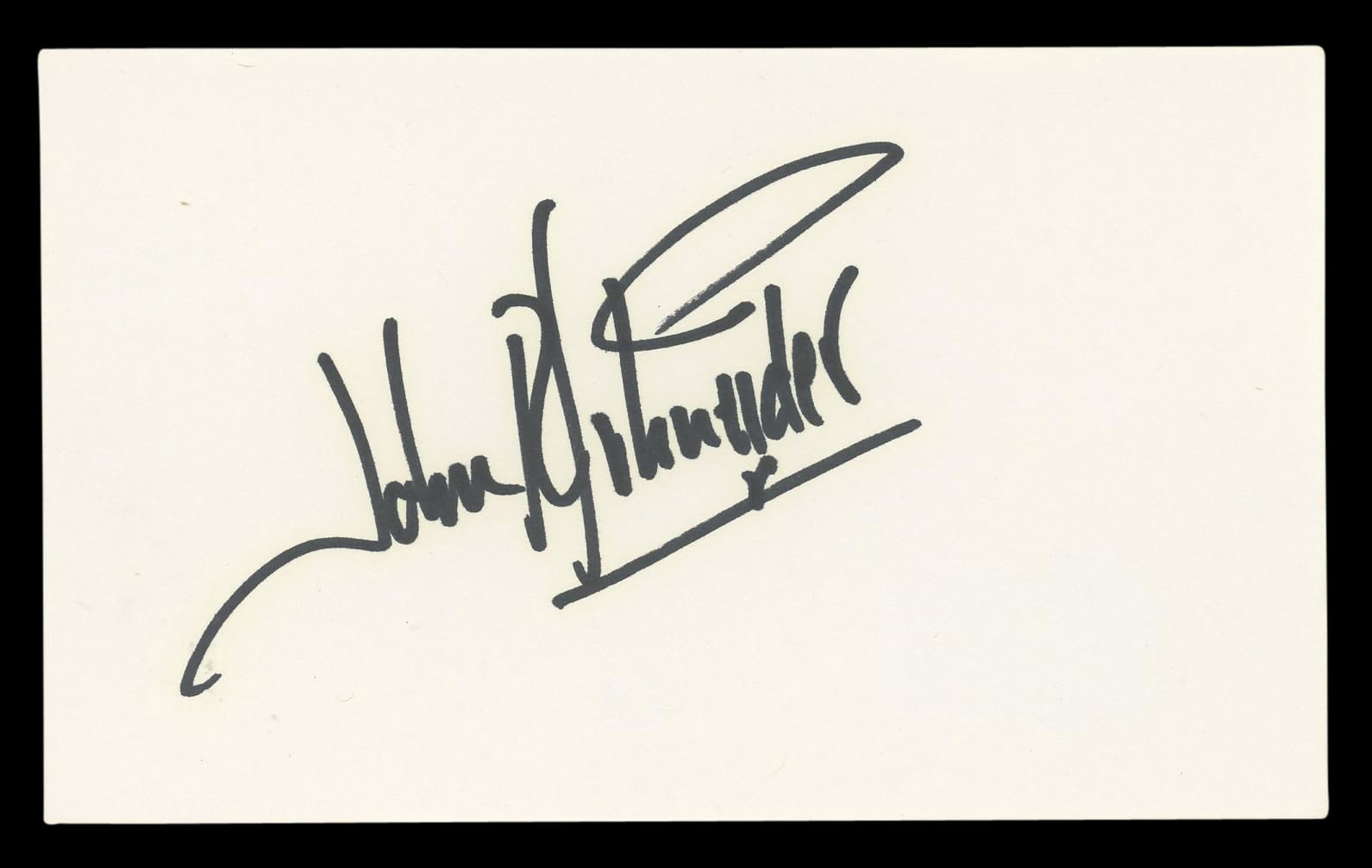 John Schneider The Dukes Of Hazzard Authentic Signed 3x5 Index Card BAS #BL96764