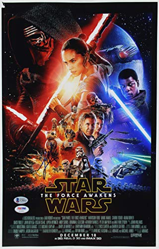 Lawrence Kasdan Star Wars The Force Awakens Signed 11x17 Photo BAS #U70212
