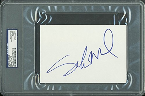 Sela Ward Authentic Signed 4x6 Index Card Autographed PSA/DNA Slabbed 2