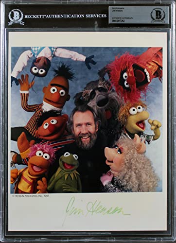 Jim Henson The Muppets Authentic Signed 8x10 Photo Autographed BAS Slabbed