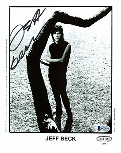 Jeff Beck The Yardbirds Authentic Signed 8x10 Promotional Photo BAS #D23970