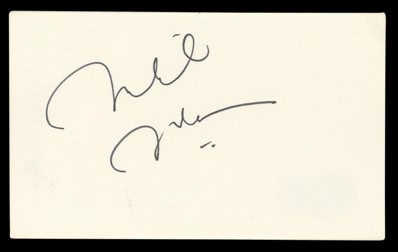 Michael McKean Better Call Saul Authentic Signed 3x5 Index Card BAS #BL96379