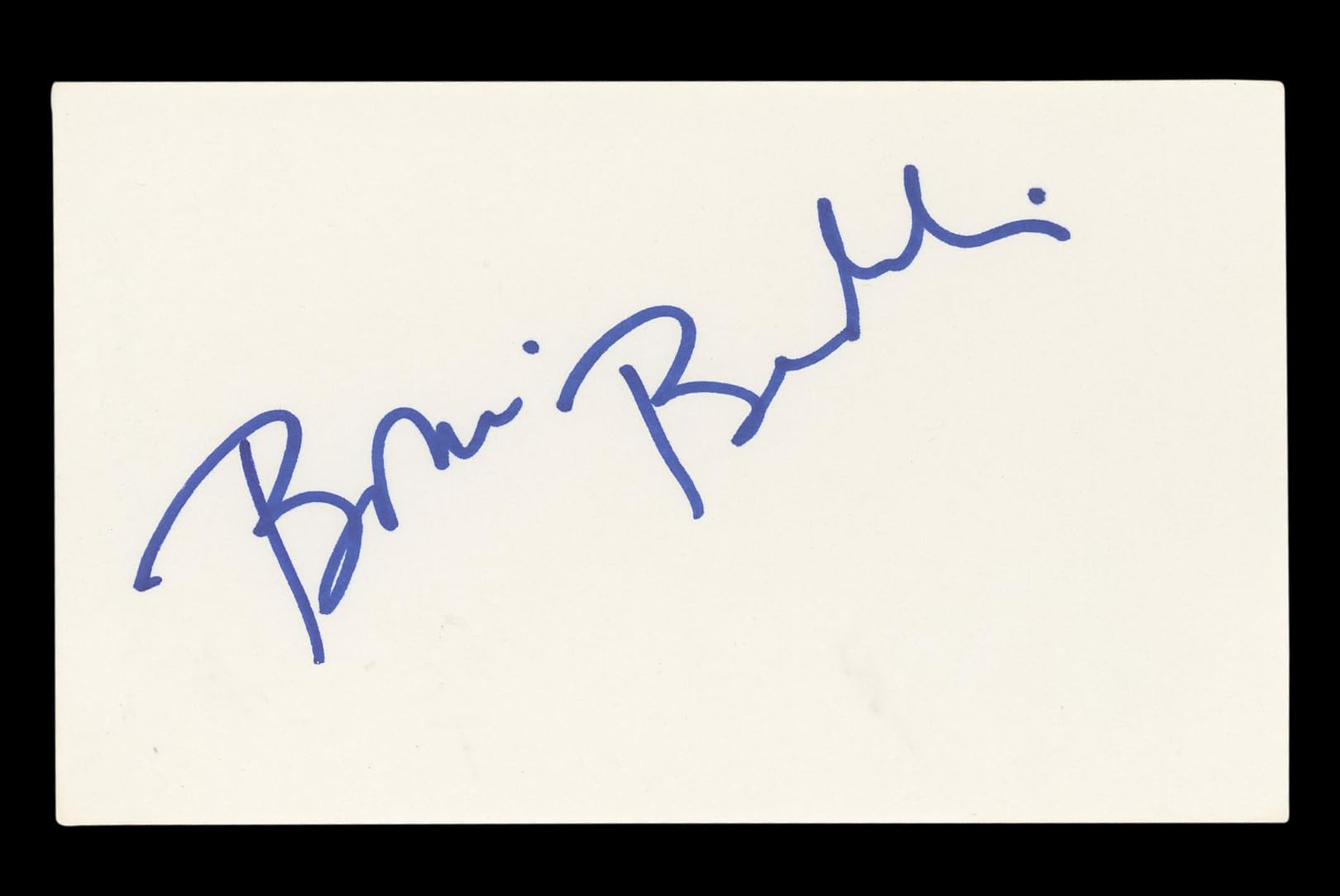 Bonnie Bedelia Die Hard Authentic Signed 3x5 Index Card Autographed BAS #AD70332