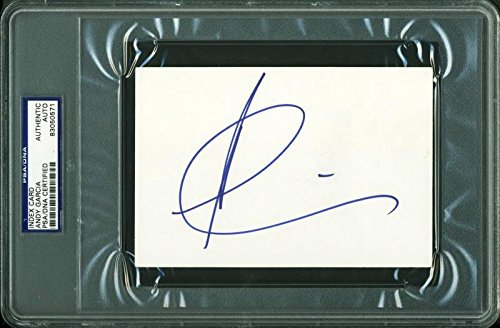 Andy Garcia Authentic Signed 4X6 Index Card Autographed PSA/DNA Slabbed