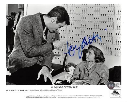 Tony Curtis 40 Pounds of Trouble Authentic Signed 8x10 Photo BAS #BL44639