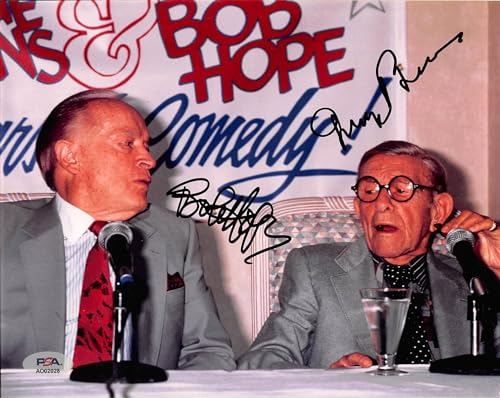 Bob Hope & George Burns Authentic Signed 8x10 Photo Autographed PSA/DNA #AO02028