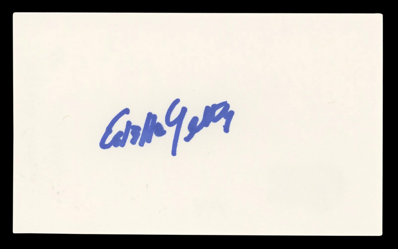 Estelle Getty The Golden Girls Authentic Signed 3x5 Index Card BAS #BL98509