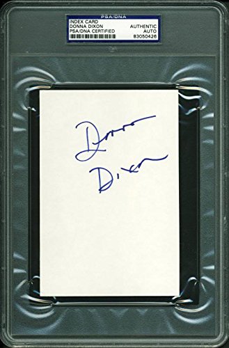 Donna Dixon Authentic Signed 4X6 Index Card Autographed PSA Slabbed #83050426