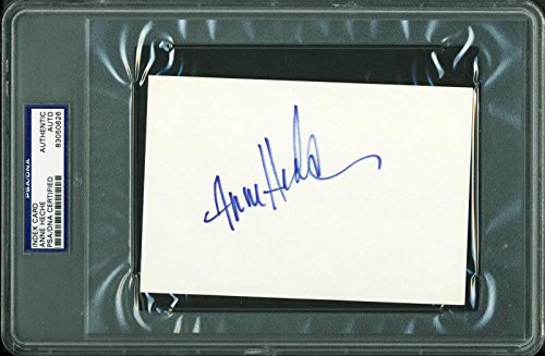 Anne Heche Authentic Signed 4X6 Index Card Autographed PSA/DNA Slabbed