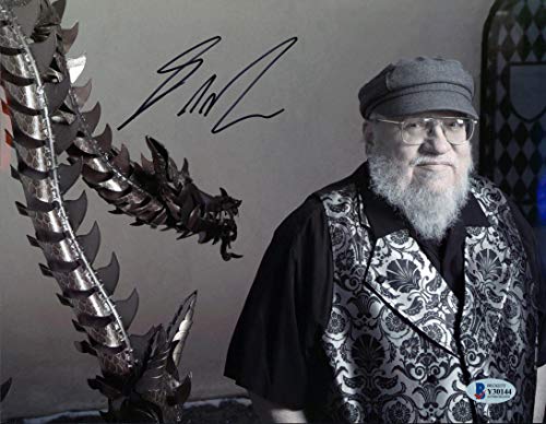 George R.R. Martin Game of Thrones Authentic Signed 8.25x11 Photo BAS #Y30144