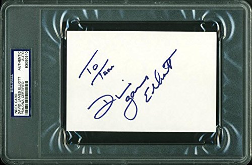 David James Elliott Authentic Signed 4X6 Index Card Autographed PSA/DNA Slabbed