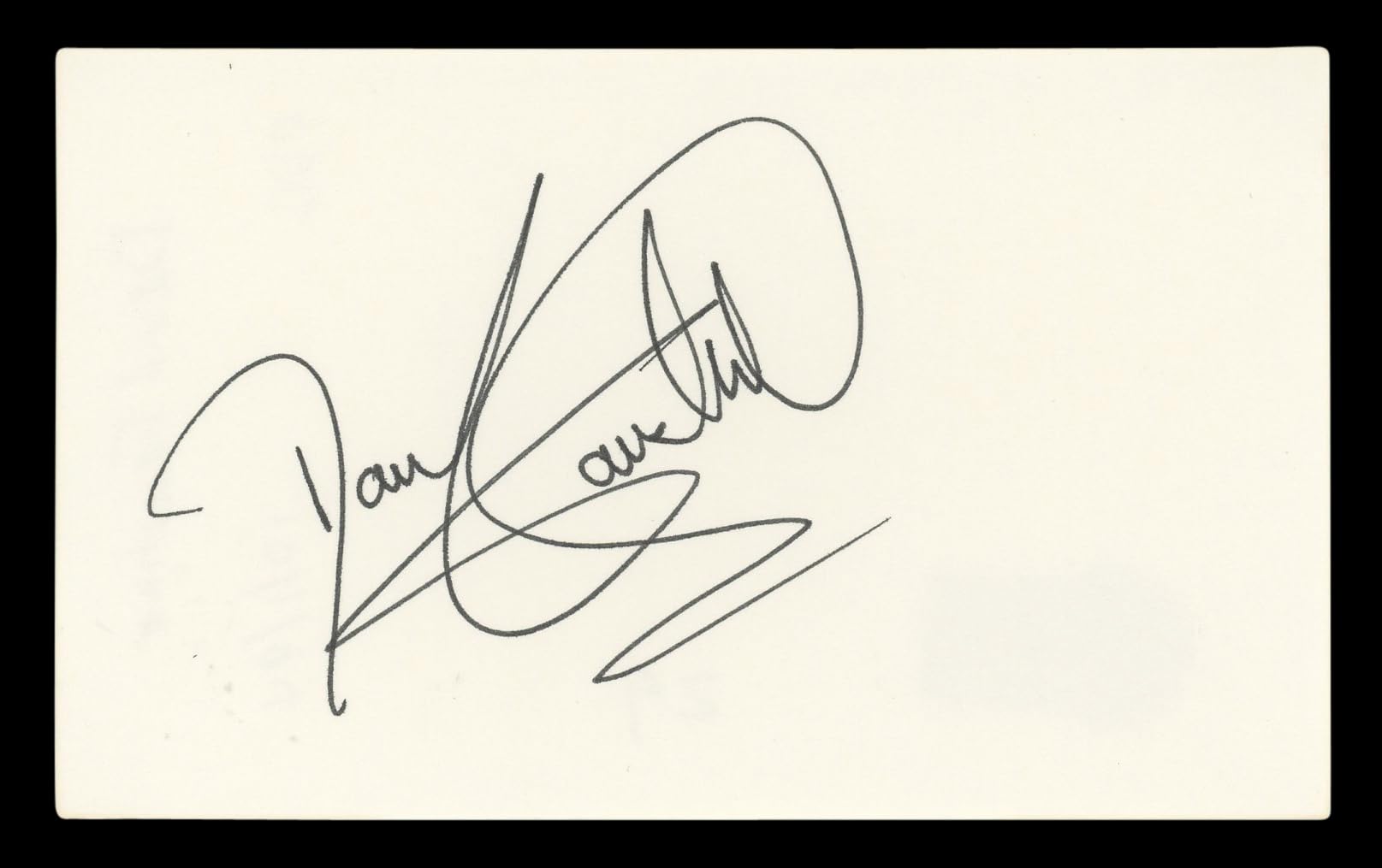 David Faustino Married With Children Signed 3x5 Index Card BAS #BL96658